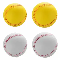 Детская бейсбольная база земля практика тренировочный мяч пена Софтбол студент Мягкий Бейсбол PU бейсбол 2 цвета диаметр 7/7. 5 см