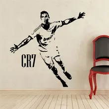 Home Decor Sports football wall stickers PVC Vinyl Removable Art Mural Football Cristiano Ronaldo scored cheering 3YD17 Home Decor Sports football wall stickers PVC Vinyl Removable Art Mural Football Cristiano Ronaldo scored cheering 3YD17