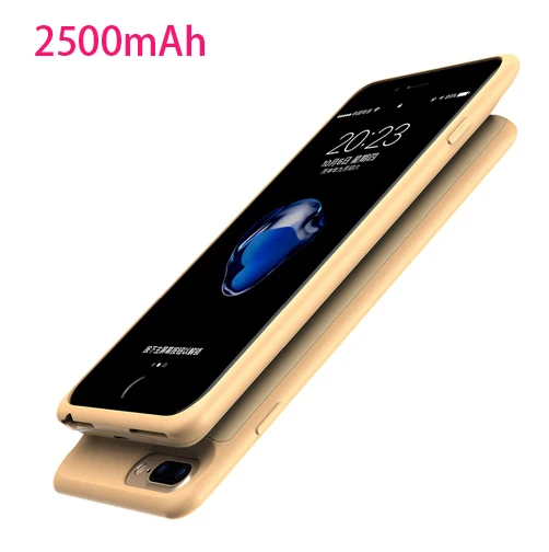 2500mah gold 2500 мАч чехол для зарядного устройства для iPhone 6 7 8 Внешний внешний аккумулятор чехол для зарядки для Apple iPhone8 Расширенный чехол для аккумулятора - Цвет: 2500mah gold