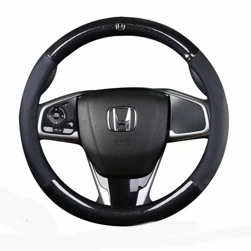 Автомобильный чехол на руль 37 38 см 1" для honda Accord Amaze Brio City Grace Fit Jazz Insight Inspire Legend n-box BR-V CR-V