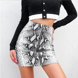 Snake Print Pencil Skirts Women Ring Zipper Mini Skirts Korean Beach Summer Skirts Vintage Streetwear Sexy Clubwear Warp Skirts Snake Print Pencil Skirts Women Ring Zipper Mini Skirts Korean Beach Summer Skirts Vintage Streetwear Sexy Clubwear Warp Skirts