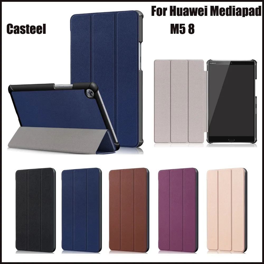 

PU Leather Stand Case Cover For Huawei MediaPad M5 8 M5 8.4 SHT-W09 Tablet With Wake up function