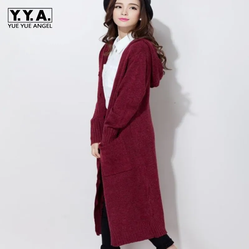 #^Special Price 2019 Spring New Arrival Fashion Womens Casual Cardigan Knitting Coat Long Sweater Single Button Woolen Overcoat Plus Size