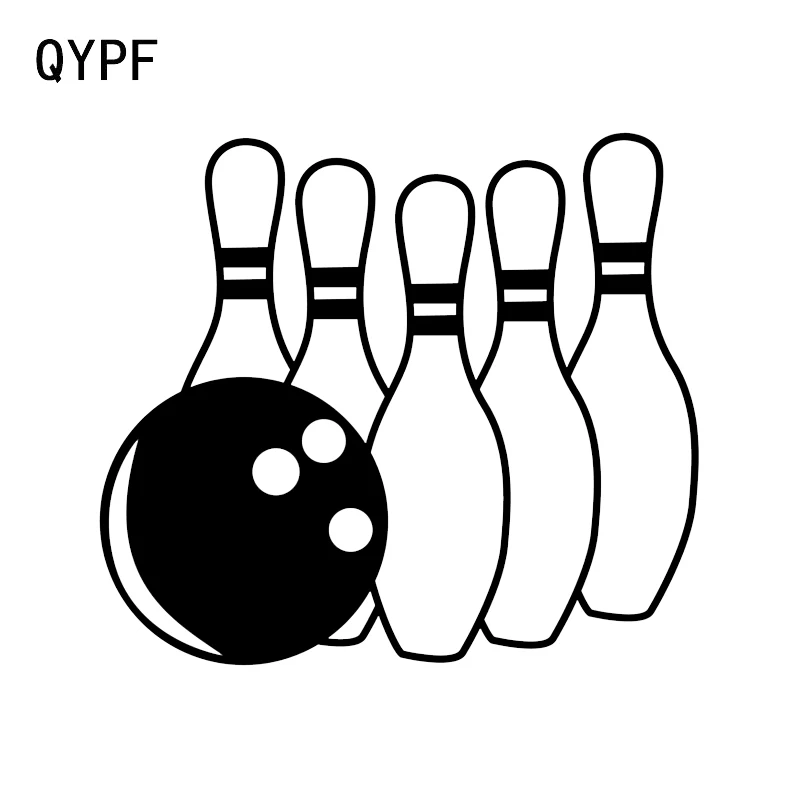 Милые Мультяшные автомобильные наклейки для боулинга QYPF 13*13 3 см графические