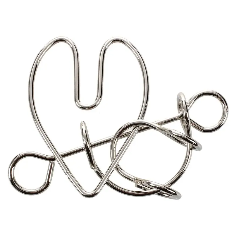  Heartbreak Wire Brain Teaser Metal Puzzle Developing educational toys Kids Toy Baby Education Playt - 33049267979