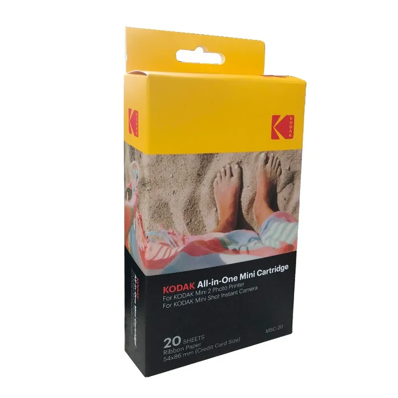

20 sheet For Kodak PM220 paper mobile photo printer dedicated photo paper for Kodak Mini 2 Sublimation photo paper ribbon 3 inch
