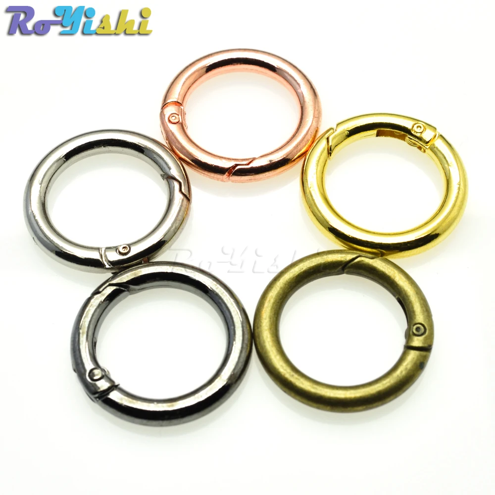 

1pcs Spring Gate D O Ring Openable Keyring Leather Bag Belt Strap Dog Chain Buckle Snap Clasp Clip Trigger Bag Parts Accessories