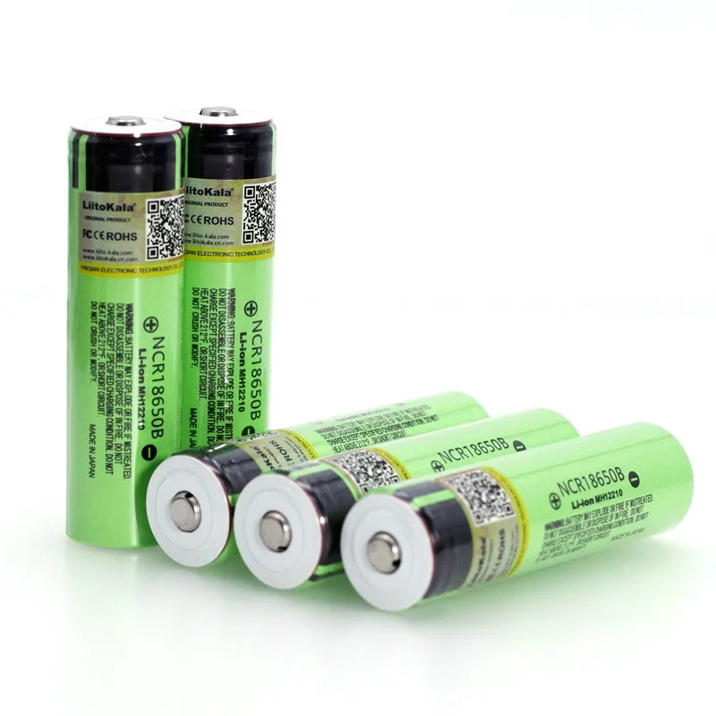 6 шт. Liitokala Оригинальный NCR18650B 3 7 v 3400 mAh 18650 литиевая аккумуляторная батарея +