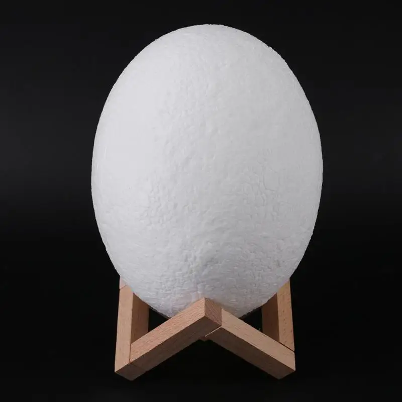 

3D Print Novelty LED Night Lamp Dinosaur Egg Patted Switch Moon Light Bedroom Decoration Light Creative Gift Night Light