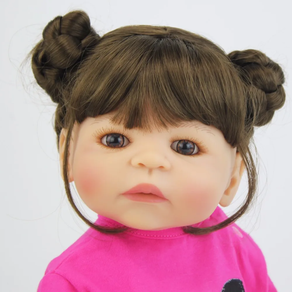 55 см полностью силиконовая виниловая кукла-Реборн, игрушка для девочек, Boneca, новорожденные младенцы, принцесса, Bebe, живой подарок на день рождения, детская игрушка для купания