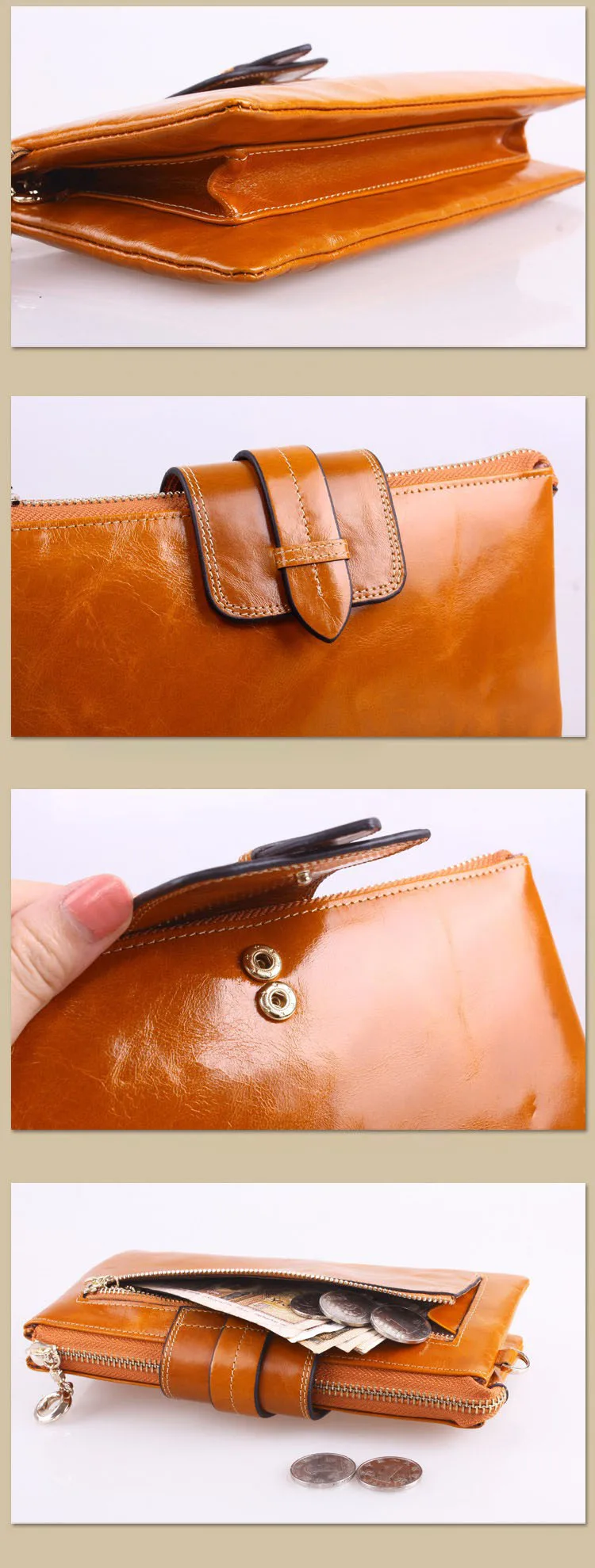 Beite Boer/женская сумка-клатч из натуральной кожи, длинные женские кожаные кошельки, однотонный винтажный дизайн, дамская сумочка, подарок