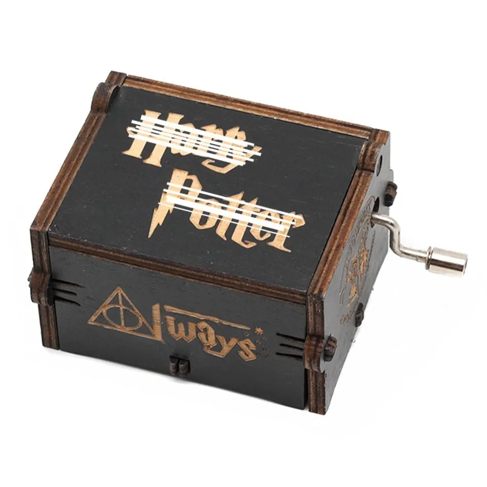 Nuevo Castillo negro en el cielo Juego de tronos Star Wars caja de música de madera caja de música Regalo de Cumpleaños antiguo tallado mango de madera Nuevo Castillo negro en el cielo Juego de tronos Star Wars caja de música de madera caja de música Regalo de Cumpleaños antiguo tallado mango de madera