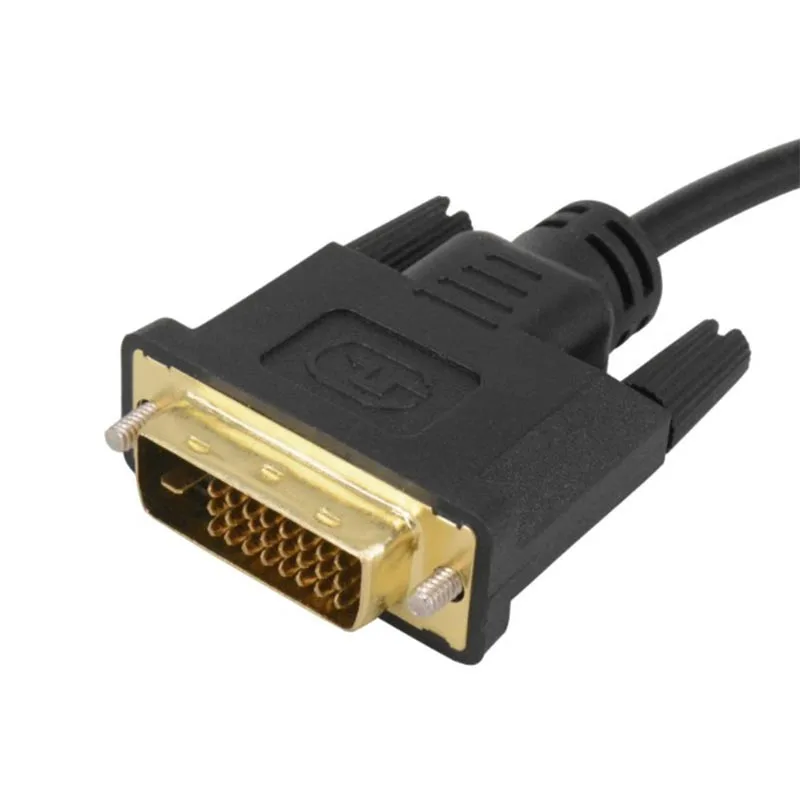 С DVI на VGA Кабель-адаптер 1080 P DVI-D на VGA кабель 24+ 1 25 Pin DVI штекер на 15 Pin VGA Женский видео конвертер для ПК Дисплей