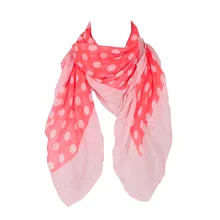 Красный Детский шарф с принтом милого белого персикового сердца, милые шарфы для полиэфира, квадратный размер 80*100 см