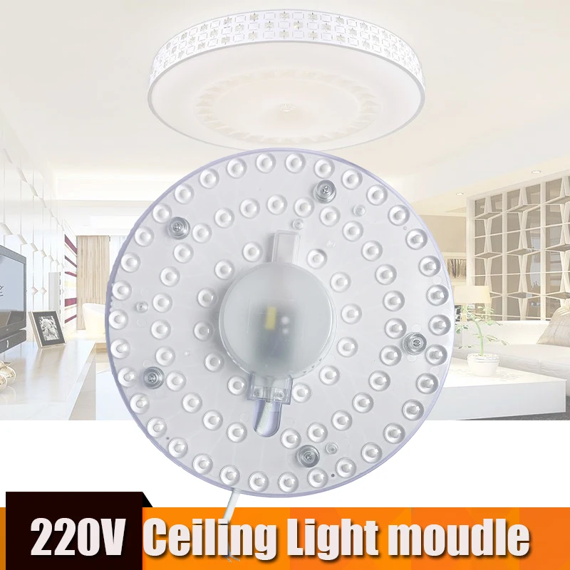 

Ceiling Lights Module Led Module Round Lamp 220v 12w 18w 24w 36w Luminaria Ceiling For Home Indoor Living Room Lighting Bedroom
