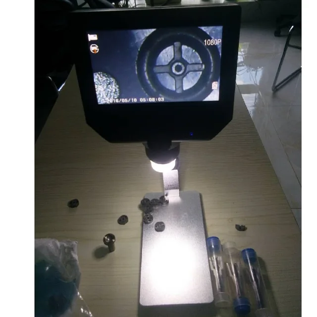$US $57.90  ERIKC Digital Industrial Stereo Microscope with Camera Screen LCD Microscope Cyclic Automatic Shutd