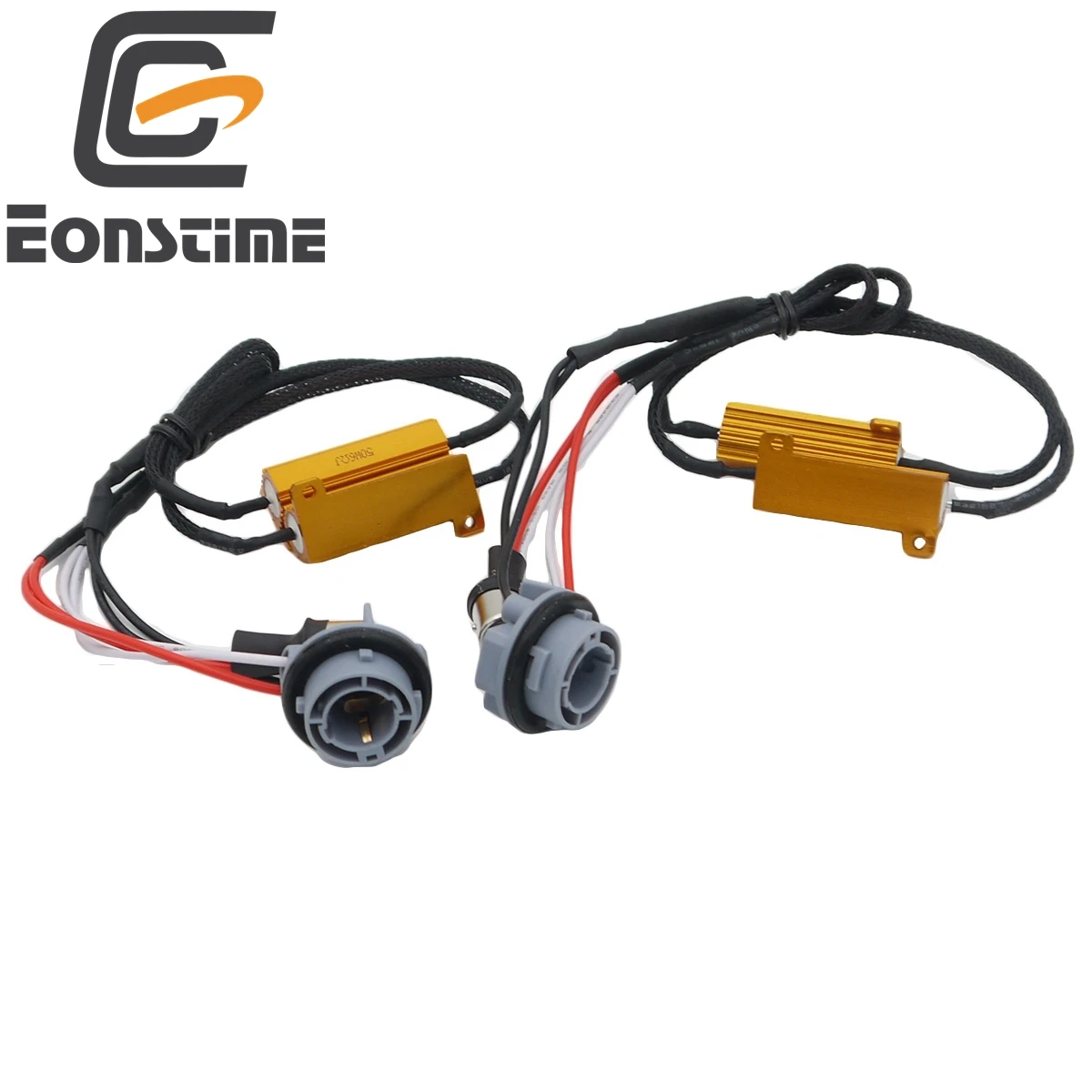 

Eonstime 2Pcs 1157 Load Resistor Fix LED Bulb Hyper Flash Error Turn Signal Light Wiring canceller Decoder No Error P21/5W