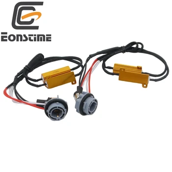 

Eonstime 2Pcs 1157 Load Resistor Fix LED Bulb Hyper Flash Error Turn Signal Light Wiring canceller Decoder No Error P21/5W