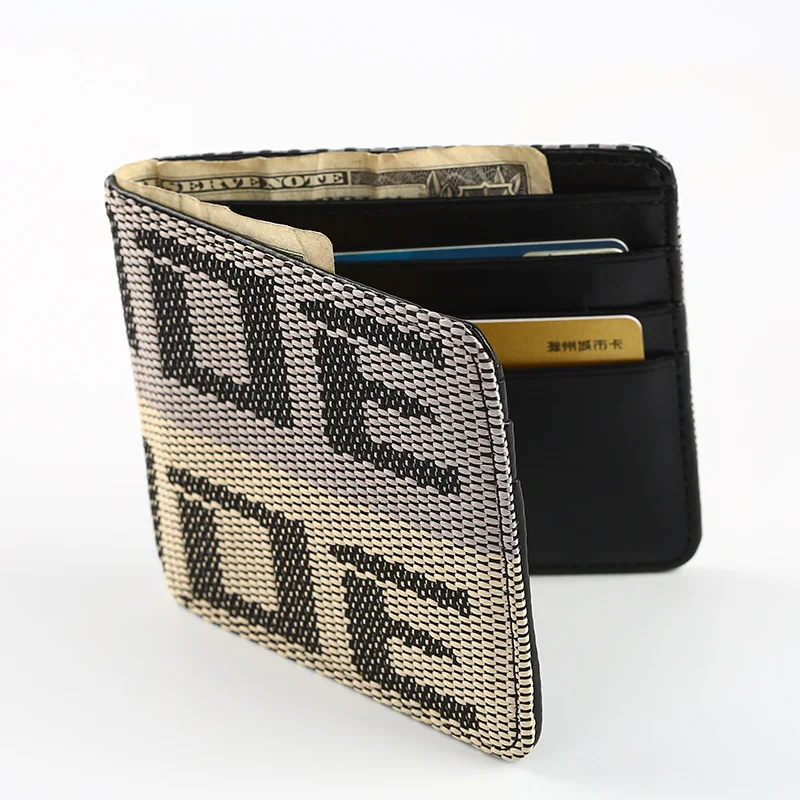 

JDM Car Auto Wallet Money Purse Clip Racing Seat Fabric Leather Canvas Key Case For BRID