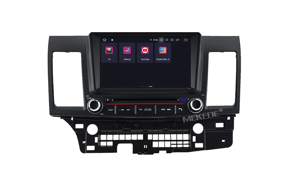Cheap Android 9.0 8"2din car gps navigation radio cassette player for Mitsubishi Lancer EX EVO Lancer 10 2006-2016 WiFi BT USB navi 18