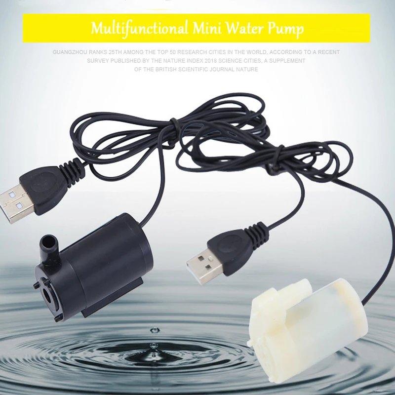 Aquarium Mini USB Oxygen Air Pump Check Valve Tube Mute Energy Saving Supplies Fish Tank Accessories