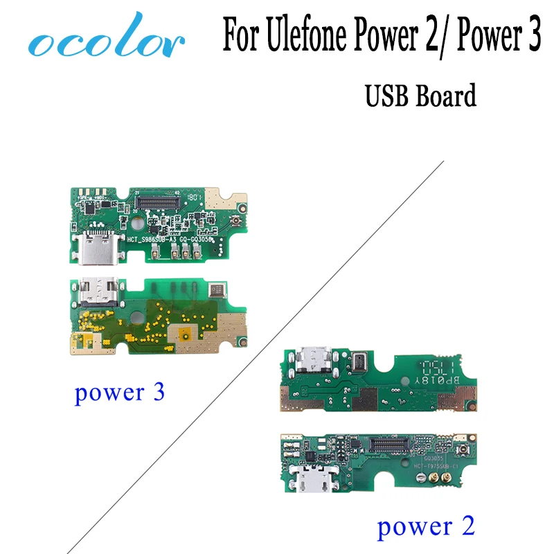 

ocolor for Ulefone Power 3 Power 2 USB Board 100% New usb plug charge board Accessories for Mobile Phone