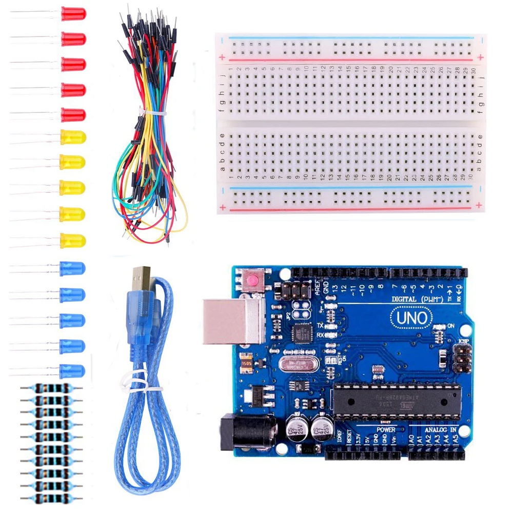 

UNO Starter Kit for Arduino with Free Tutorials,65 Jumper Wire, Breadboard