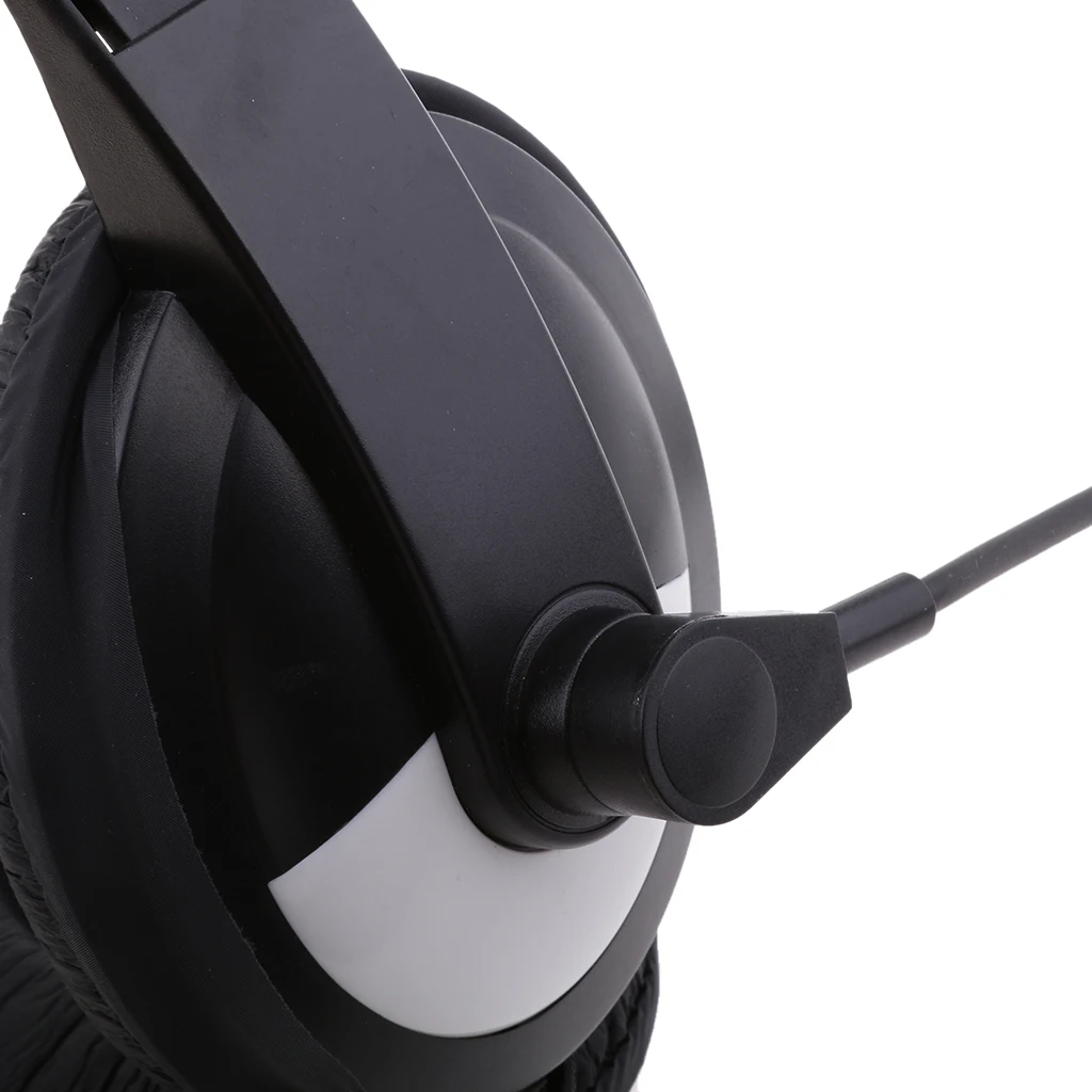  2 Pin Noise Cancelling Overhead Earpiece Soft Headset Headphone with Mic for Two Way Radio
