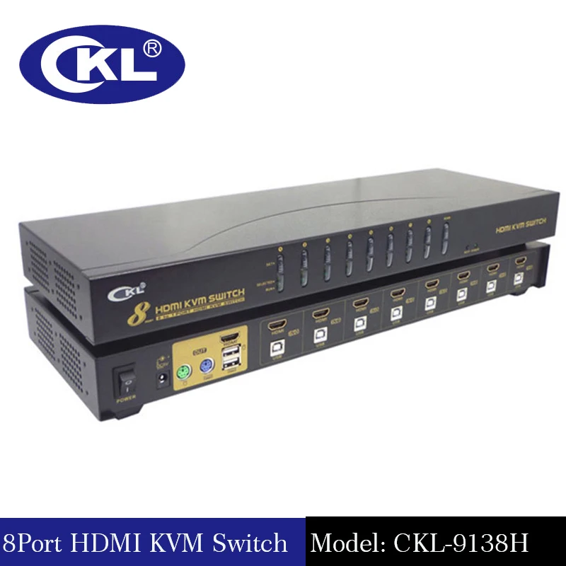 16 портов USB HDMI KVM переключатель с кабелями компьютер ноутбук Серверная консоль