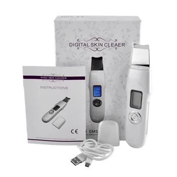 

USB Deeply ultrasonic face skin cleaner device blackhead removal Device Peeling shovel machine face exfoliator Pore Skin Clean