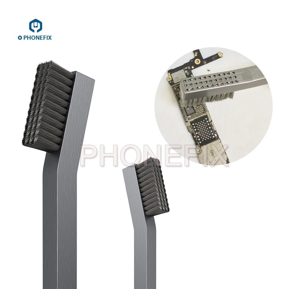 PHONEFIX QianLi ipross DS1102 тщательная стальная Щетка с ручкой из алюминиевого сплава намагничиватель для iPhone ремонт материнских плат очиститель