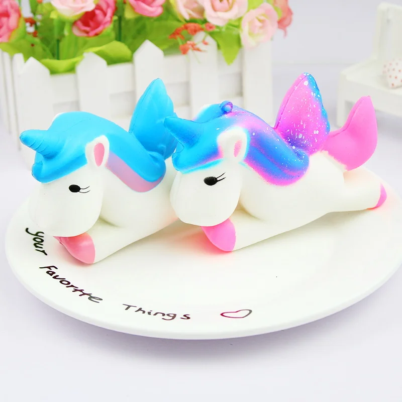 

squishy slow rising cute unicorn squishy jumbo toys squeeze kawaii squishies lanyard for keys squishy cake
