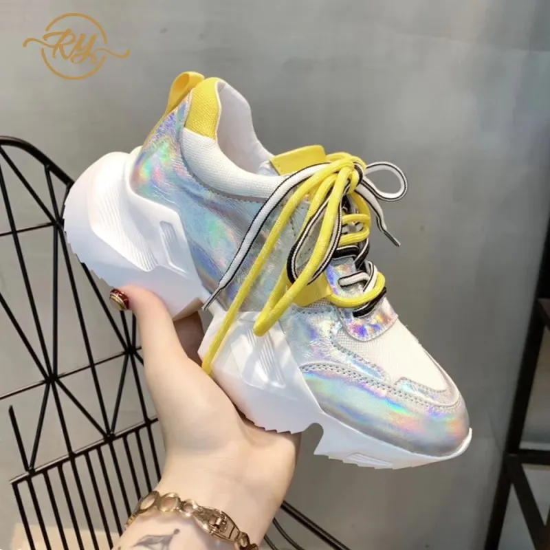 

RY-RELAA women's sneakers shoes fashion platform sports shoes white sports shoes women's casual shoes spring Genuine Leather