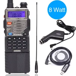 BaoFeng UV-5RE рация Любительское двухстороннее радио обновление версия baofeng uv5re 128CH 8 Вт УКВ 136-174 мГц и 400-520 мГц УФ 5RE