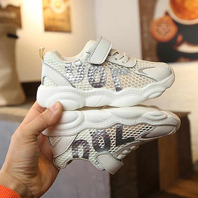 Sneakers Shoes Kids Children School Sport Shoes Breathable Air Mesh Spring Summer Girls Sneakers 2019 Fashion Casual Shoes