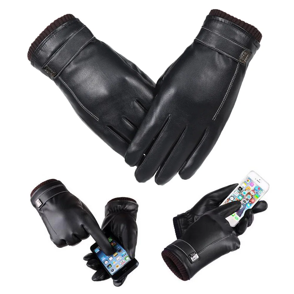 Men's Gloves Windproof Waterproof Bicycle Leather Slip Plus Velvet Thickening Gloves Outdoor Warm sale items HX0212 Men's Gloves Windproof Waterproof Bicycle Leather Slip Plus Velvet Thickening Gloves Outdoor Warm sale items HX0212