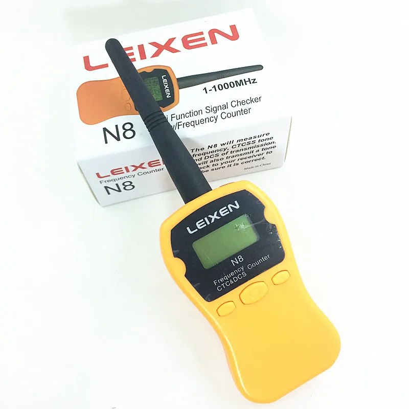 LEIXEN handheld frequency counter Frequency measurement device N8 interphone Digital Analog Tone same with I-77 5