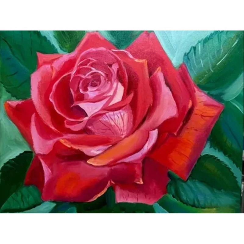 Diamond Embroidery Flowers 5D DIY Diamond Painting Rose Cross Stitch Full Square&amp;amp;amp;amp;amp;Round Drill Mosaic Farmhouse Decor