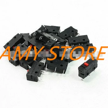 

20pcs 125VAC 5A Red Push Button Actuator Momentary Mini Microswitch 3-Pin SPDT KW11