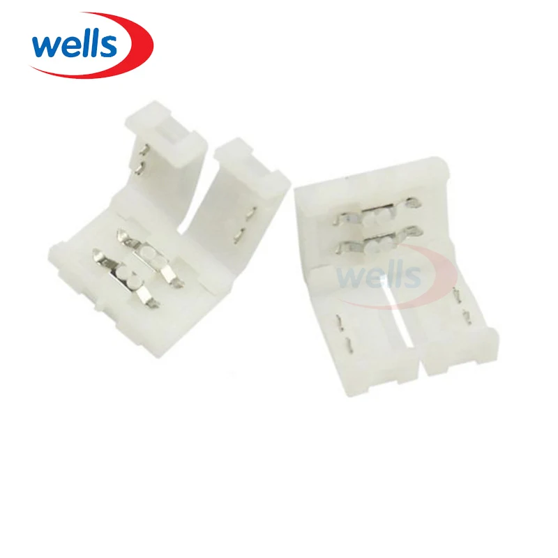

100PCS 8mm 10mm Optional 2-Pin LED Conductor PCB Connection For 3528 5050 Singe Color LED Strip
