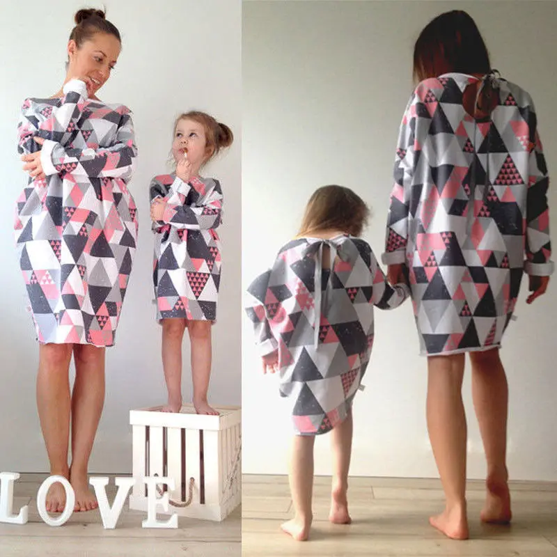 Одинаковые комплекты для семьи; Топ для мамы и дочки; футболка и юбка; одежда - Цвет: A