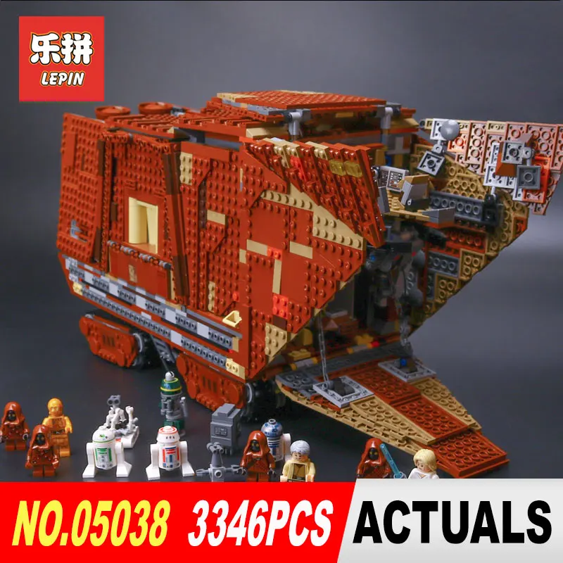 

New Lepin 05038 Compatible 75059 Force Awakens Sandcrawler Model Building Kit Blocks Brick Toys Gifts