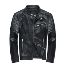 Мужская Натуральная мужская кожаная куртка пальто из овчины теплое пальто подкладка тонкая облегающая куртка из натуральной кожи