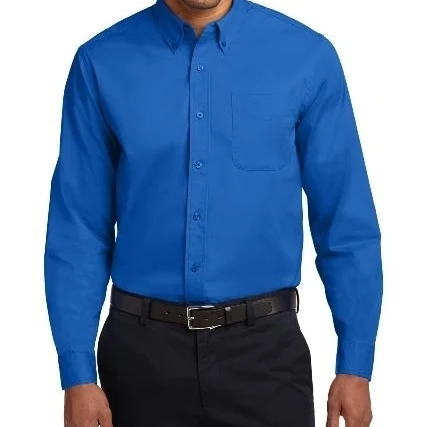 Port Authority TLS608 Mens Long Sleeve Easy Care Shirt Strong Blue - 2XL Tall (1)