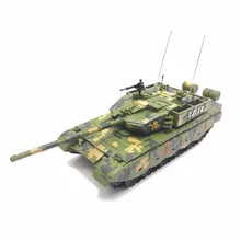 Армейский пластиковый танк модели игрушек 1: 87 масштаб Тип 99 военный игрушечный танк модель для коллекционного подарка
