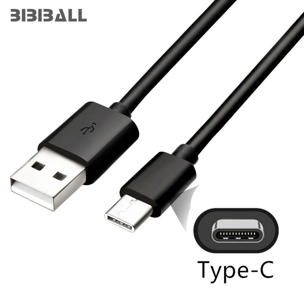 Dual USB 2A зарядное устройство и 1 м type C USB 3,1 зарядка данных USB для Meizu Pro 6 S/Elephone Z1/BQ Aquaris X/X Pro зарядное устройство USB - Тип штекера: Type c cable black