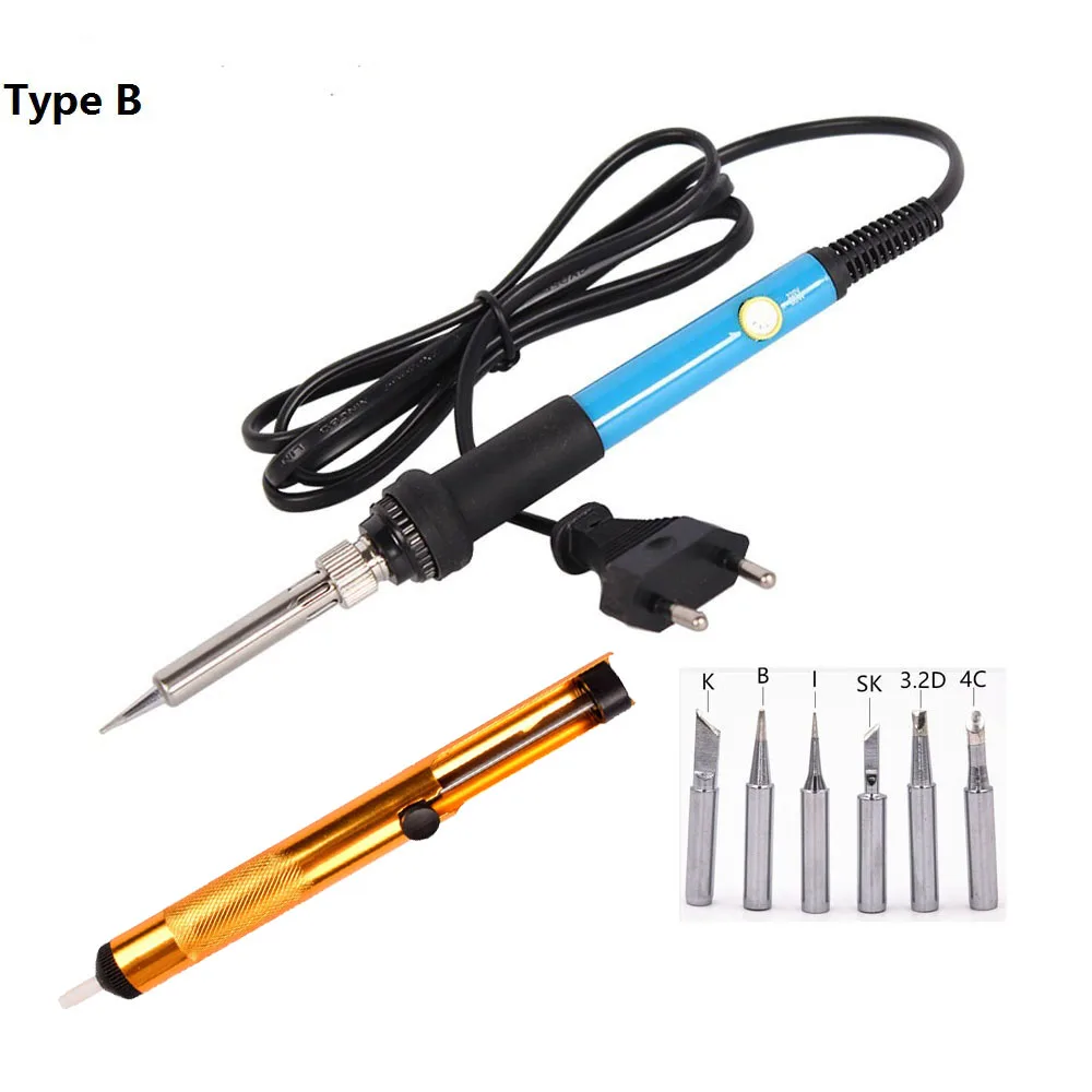 60W Adjustable Temperature Electric Soldering Iron Set Welding Solder Station Heat Pencil Repair Tool Kit Soldering Cleaning 60W Adjustable Temperature Electric Soldering Iron Set Welding Solder Station Heat Pencil Repair Tool Kit Soldering Cleaning