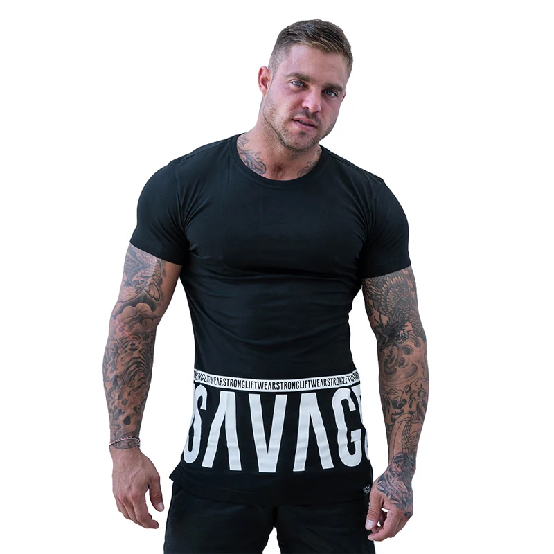 

Fashion Men's Black T-Shirt 2019 Men's Clothing Summer Casual Men's T-Shirt Jogger Short Sleeve Sportswear Brand Men's T-Shirt