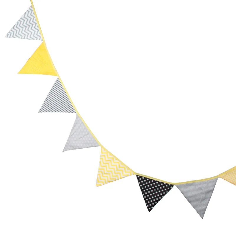 grey bunting baby room