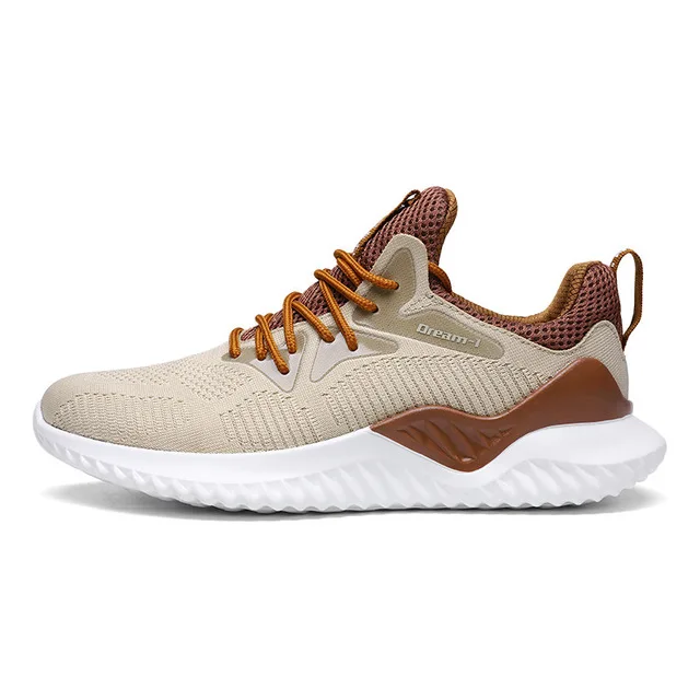 mens tan running shoes